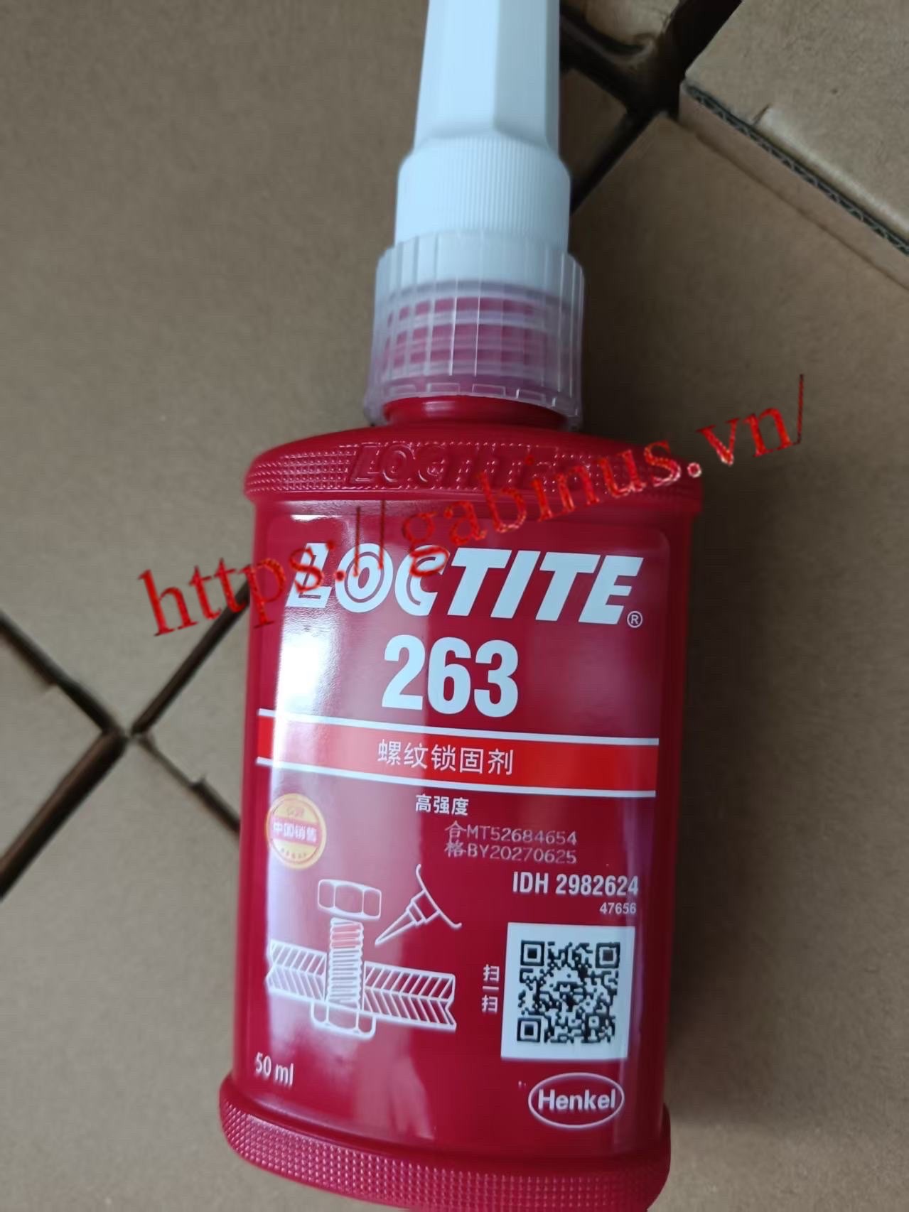 LOCTITE® 263 Red High Strength Threadlocker