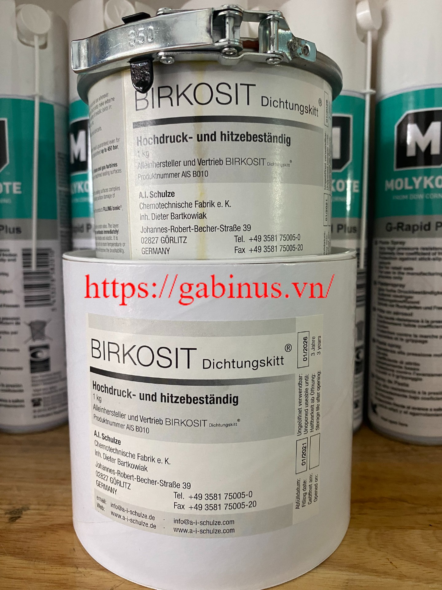KEO BỊT KÍN BIRKOSIT / KHẢ NĂNG CHỊU NHIỆT VÀ ÁP SUẤT TỐI ĐA