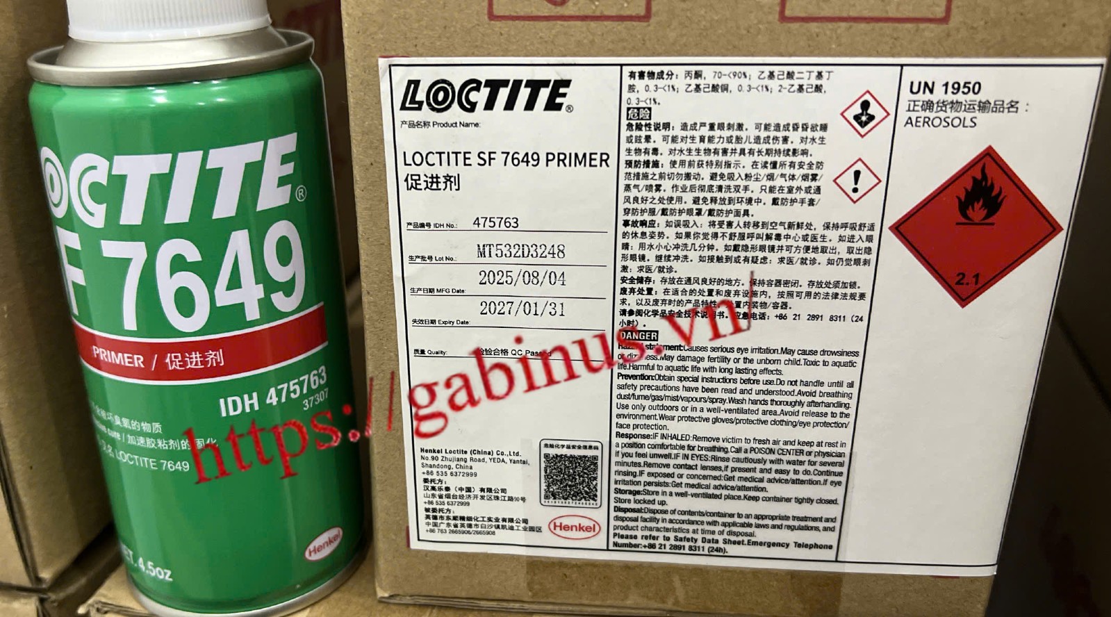 LOCTITE® SF 7649 / XỬ LÝ BỀ MẶT