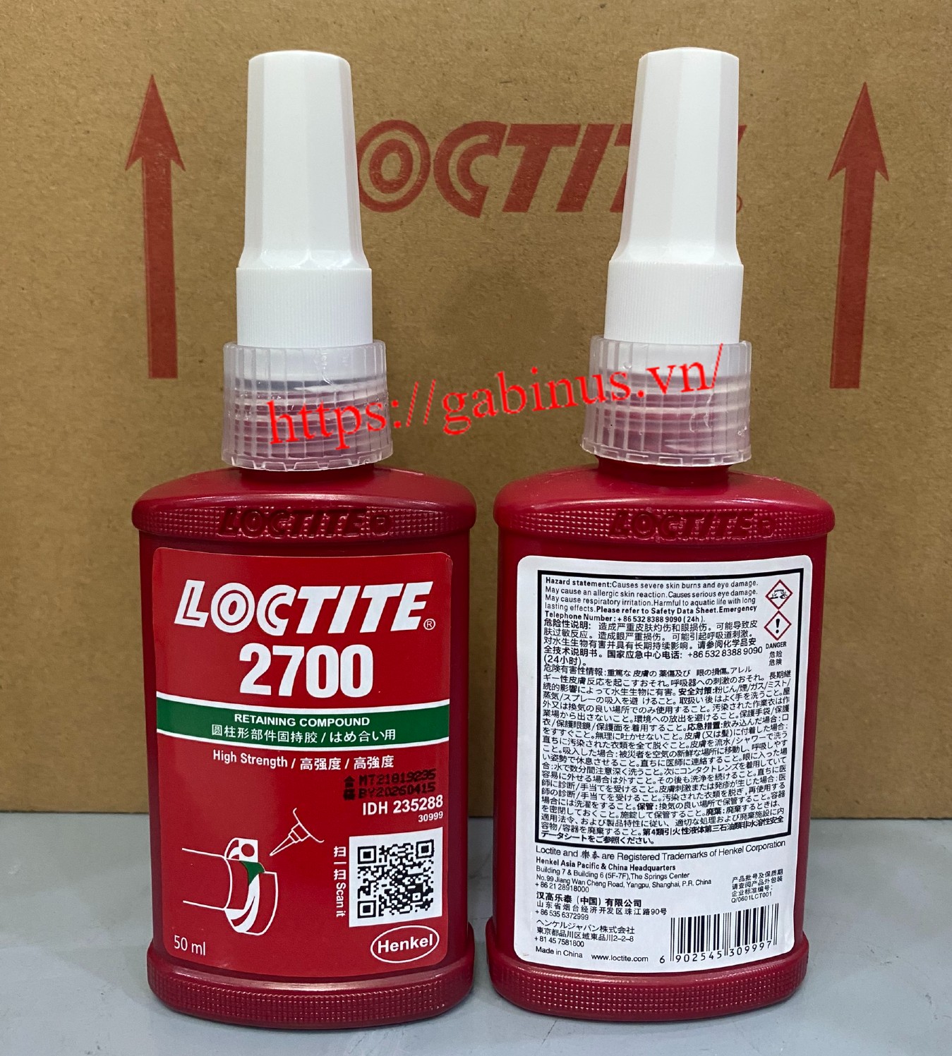 LOCTITE® 2700 - Loctite® 2700 NA Threadlocker