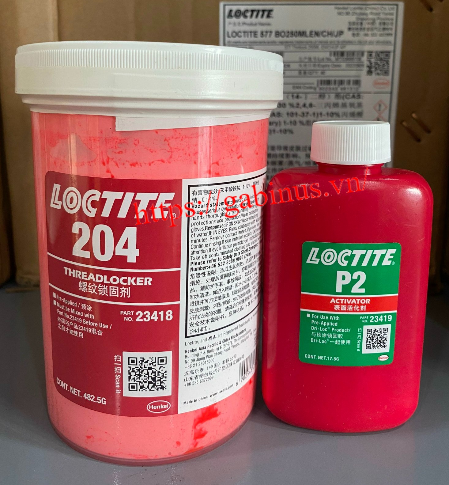 LOCTITE® 204 Dri-Loc Threadlocker