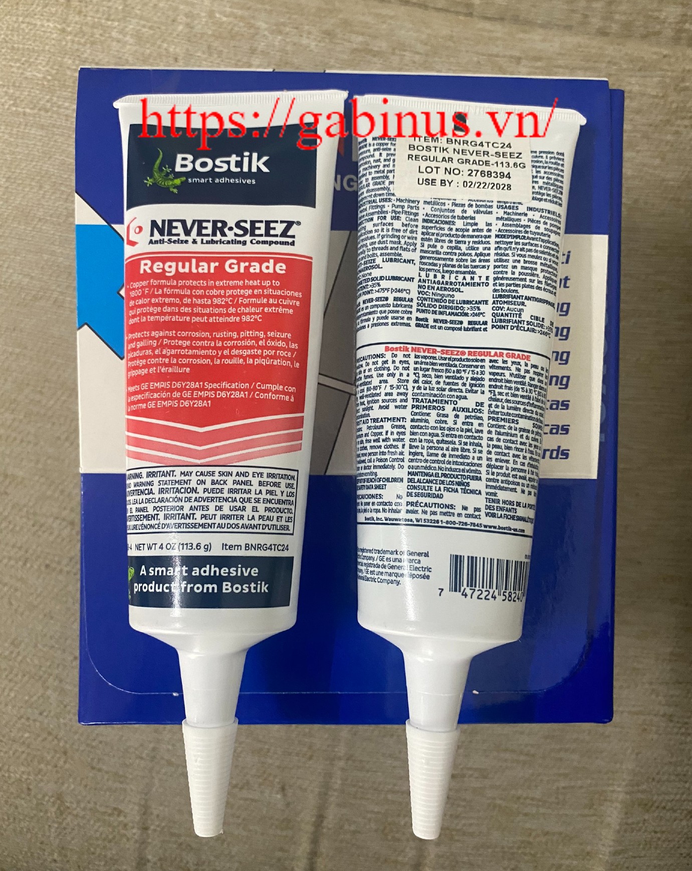 BOSTIK NEVER SEEZ REGULAR GRADE